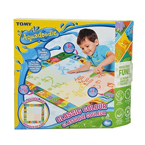 Image of Aquadoodle Classic Large Water Doodle Mat, Official Tomy No Mess Colouring and Drawing Game, Suitable for Toddlers and Children from 18 Months+