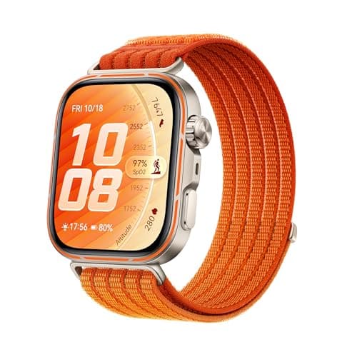 Image of HUAWEI WATCH FIT 5 Pro Smart Watch, GPS, ECG, 1.92" AMOLED FullView Display, Health Monitoring, NFC Pay, Outdoor Sports Fitness Tracker, up to 10 Days Battery Life, 5ATM, for Android & iOS, Orange