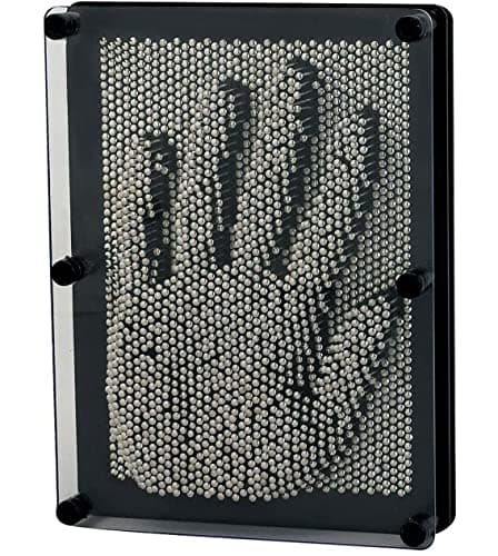 Image of RLINGX 3D Pin Art Toy - Large Size 6” X 8” Unique Metal 3D Pin Art Board for Kids & Adults (Metal)