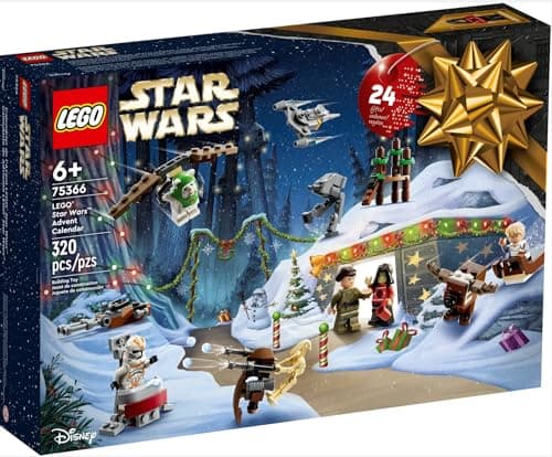 Image of LEGO Star Wars 75366 Advent Calendar 2023 Christmas Holiday Countdown Playset (320 Pieces)