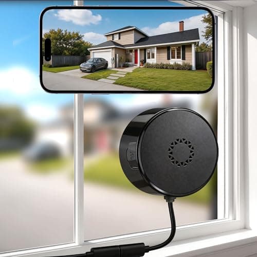 Image of ezeevision Window Camera,5G WiFi Security Camera with 2K Full Color Night Vision & Motion Detection,Cloud/SD Storage & 24/7 Recording Anti-Glare, Anti-Reflection Window Cameras for Home Security/Pet