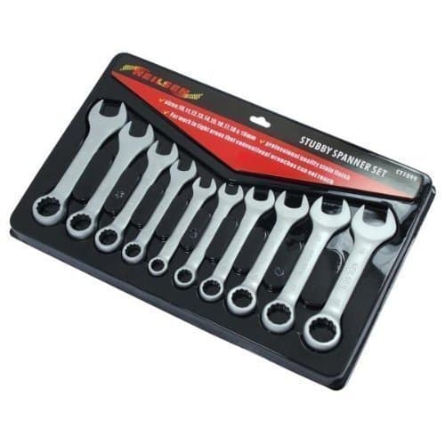 Image of 10PC stubby spanner set NS 10-19mm ct1099