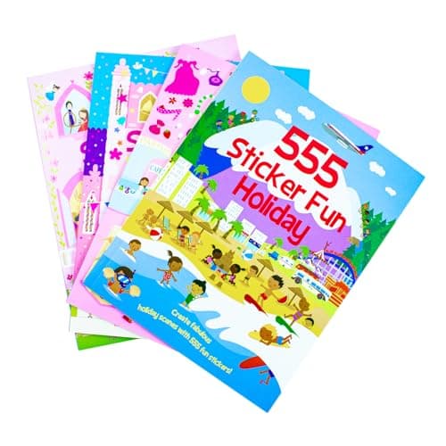 Image of Sticker Dress Up 4 Activity Book Collection Set, My Day Out Fashion Shopping, Holiday, Princess Palace and Wedding: (Over 555 Fun Stickers in Each Book)