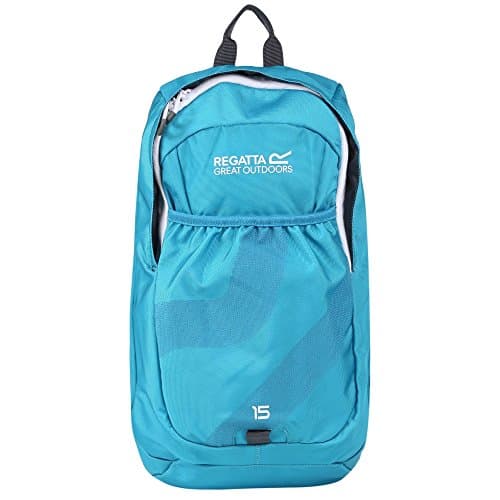 Image of Regatta Bedabase II Hardwearing Comfort Strap Backpack - Aqua/White, 15 Litre