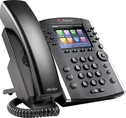 Image of Polycom VVX 401 HD Business Media IP Desk Phone optimised for SFB (No PSU)