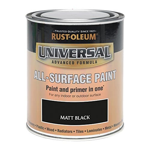 Image of Rust-Oleum 750ml Universal Paint - Matt Black
