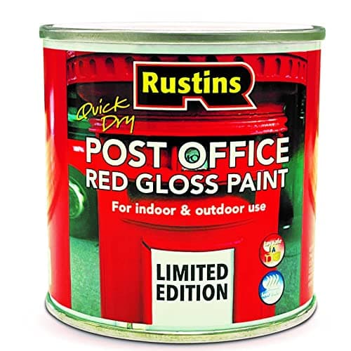 Image of RUSTINS Quick Dry Small Job Gloss Paint Post Office Red 250ml