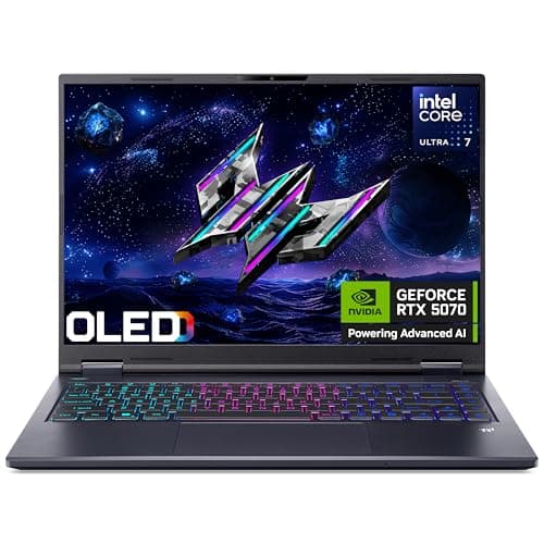 Image of Acer Predator Helios Neo 14 AI PHN14-71 Gaming Laptop - Intel Core Ultra 7 255H, 32GB, 1TB Gen4 SSD, NVIDIA GeForce RTX 5070, 14.5" 2.8K OLED 120Hz, Windows 11, Black