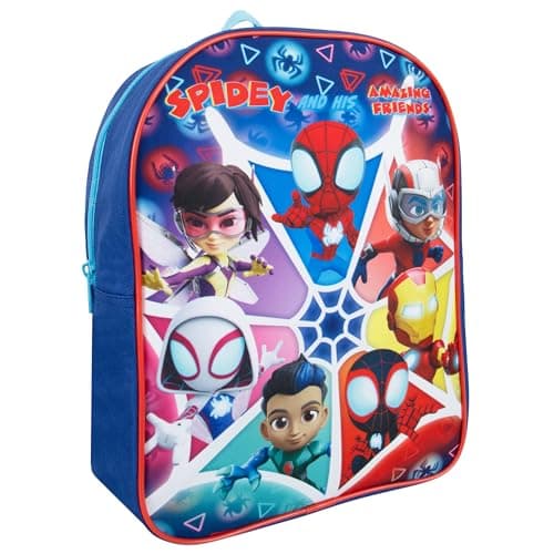 Image of Marvel Spidey And His Amazing Friends Backpack | Spiderman Backpack | Boys School Backpacks | Toddler Backpacks | One Size Blue