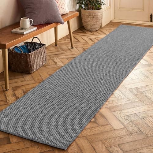 Image of Artnice Runner Rug for Entryway 60x180cm, Long Hallway Rug Runner, Narrow Floor Mat Washable Doormat for Entrance Laundry Office (Grey)