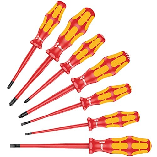 Image of Wera 05135961001 Screwdriver Set Kraftform PlusSerie 100" 160iSS-7 pcs, Red-Yellow