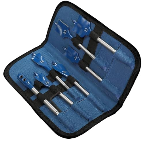 Image of Bosch 7X Expert Self Cut Speed Spade Drill Bit Set (for Softwood, Particleboard, Ø 16,0, 18,0, 20,0, 22,0, 25,0, 32,0 mm, Professional Accessory Drill Driver)