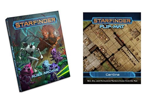 Image of Starfinder RPG Bundle: Starfinder Alien Archive + Cantina Flip Mat