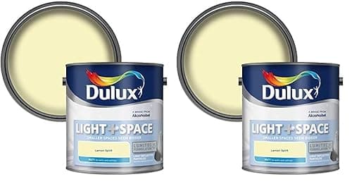 Image of Dulux Light & Space Matt Emulsion Paint - Lemon Spirit - 2.5L (Pack of 2)