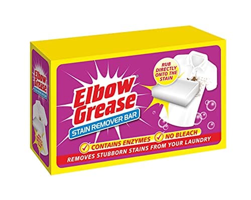 Image of Elbow Grease Stubborn Stain Remover Bar - Removes Stubborn Stains From Laundry | No Bleach (100g Bar)