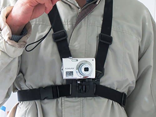Image of Designo Chest Body Harness Mount for Digital Cameras Holder Strap to use as Action Cameras Fits Universal Canon Nikon Sony Samsung Olympus Vivitar dvr783hd GoPro 4GEE