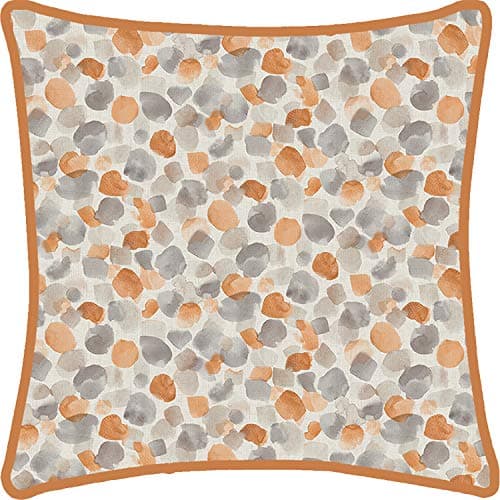 Image of Arthouse Painted Dot Orange Cushion 005115, Multi-Colour, 45 x 45
