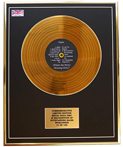 Image of OASIS - (WHAT'S THE STORY) MORNING GLORY? METAL GOLD RECORD DISPLAY COMMEMORATIVE LTD EDITION