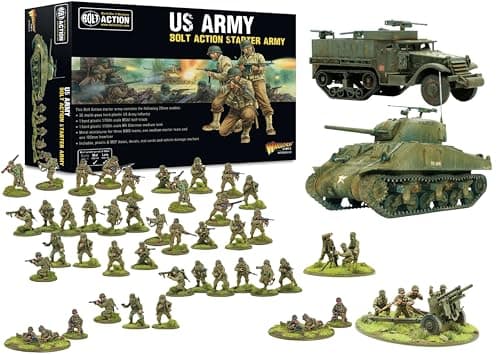 Image of Warlord Games US Army Starter Army - 28mm Scale Miniatures for Bolt Action Highly Detailed World War 2 Miniatures