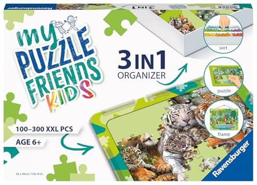 Image of Ravensburger Friends Kids 3-in-1 Organizer Jigsaw Puzzle Accessories for Children Age 6 Years Up