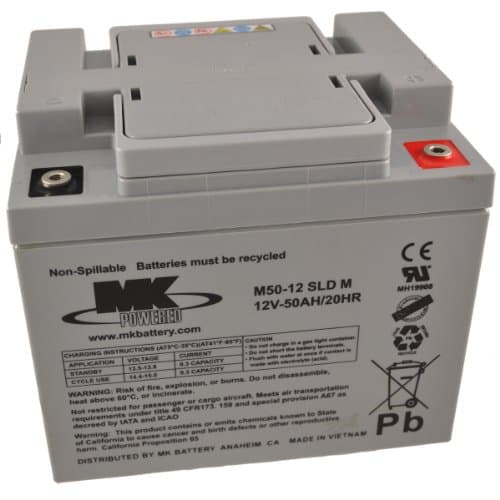 Image of MK M50-12 SLD M 12V 50Ah Mk Sealed Lead Acid Agm Mobility Scooter Battery