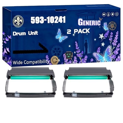 Image of 593-10241 Drum Unit Compatible for Dell 1720 1720DN 1720N Printers, Black High Yield 30000 Pages Printer Accessories (2-Pack Black)