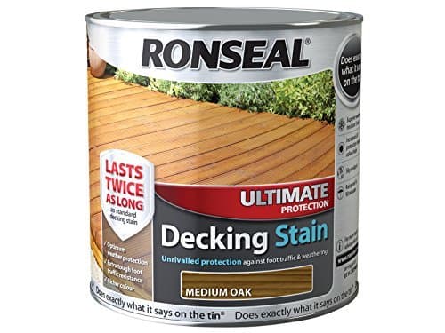Image of Ronseal UDSMO25L 2.5 Litre Ultimate Protection Decking Stain - Medium Oak by Ronseal