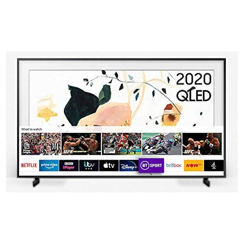 Image of Samsung 2020 32" The Frame Art Mode QLED Full HD HDR Smart TV, CHARCOAL BLACK, LS03T