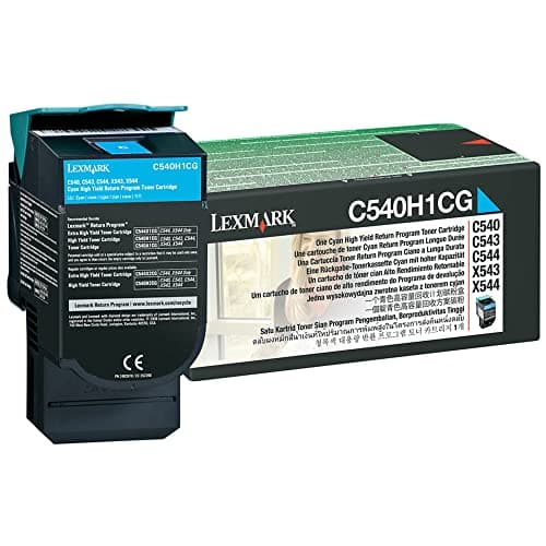 Image of Lexmark C540n/C543dn/X543dn/C544/X544 Series High Yield Return Program Toner Cartridge - Cyan