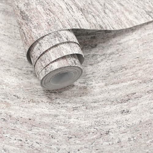Image of SOPHIE LAURENCE Neutral Grey Wave-Effect Wallpaper – Textured Metallic Shimmer Finish | Heavy-Duty Paste-The-Wall Wallcovering Roll