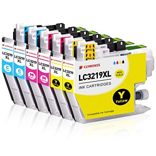 Image of Clywenss LC3219XL Ink Cartridges Compatible with Brother LC3219XL LC3217 LC3219 Multipack for MFC-J6530DW MFC-J5335DW MFC-J6930DW MFC-J5730DW J5330DW J5930DW J6935DW Printer, 6-Pack (2C, 2M, 2Y)