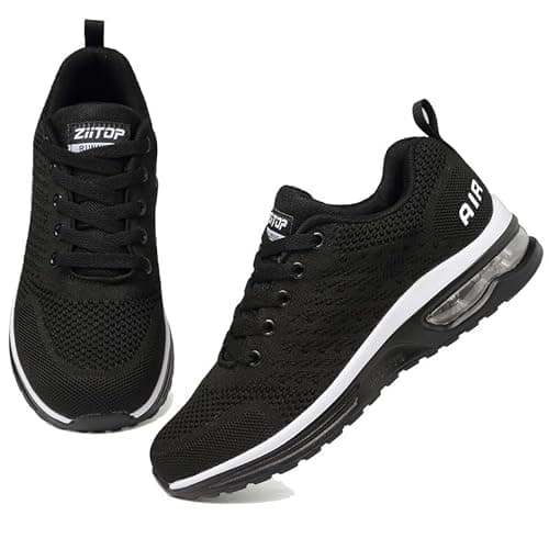 Image of Trainers Mens Running Shoes Air Cushion Sports Shoes Casual Walking Sneakers Fashion Lightweight Breathable Athletic Sneakers Tennis Workout Gym Jogging Trainers