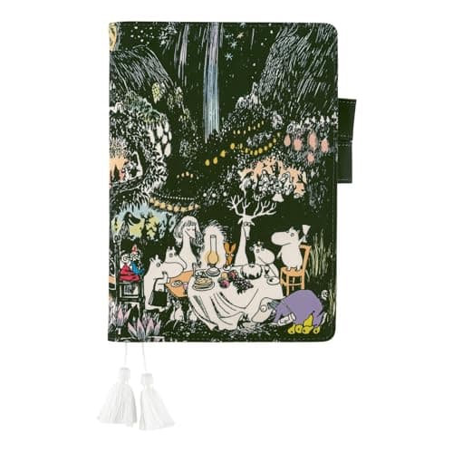 Image of Hobonichi Techo A5 Planner Cover – Moomin: Night of the Big Party (Cousin Size, Cover Only)