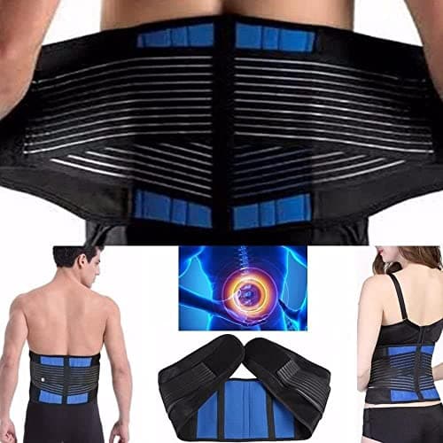 Image of CSL-TECH Back Support Belt Adjustable Brace Lower Lumbar Pain Relief for Men and Women - Orthopaedic Waist Compression Sciatica Nerve Scoliosis Disc Small (24-30 inches)