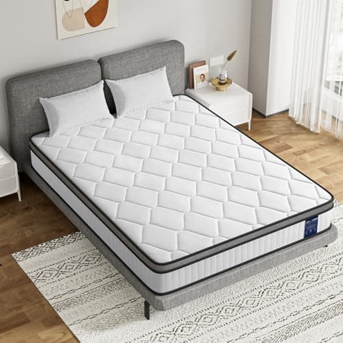 Image of BedStory 3FT Single Mattress 20cm, Medium Firm Hybrid Pocket Sprung Mattress with Breathable Foam, Motion Isolation & Pressure Relief, Mattress in a Box, 90×190×20cm