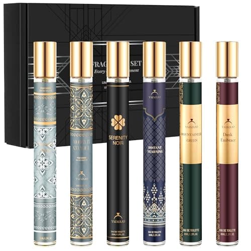 Image of Fragrance for Men, 6x35ml Men's Perfume Gift Set, Eau de Parfum Men, Long-Lasting Mens Aftershave Gift Set,Travel Size Mini Parfum For Daily Use & Gifting, Valentine’Day Birthday Gifts