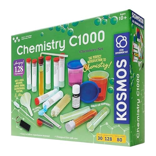 Image of Thames & Kosmos Chemistry C1000 | STEM Science Kit for Kids Age 10+ | Learn Chemistry Concepts & Lab Equipment | Hands-On Experiments for Young Scientists
