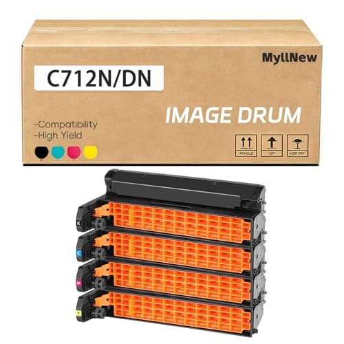 Image of C712 Image Drum 46507416 46507415 46507414 46507413 High Yield Compatible for OKI C712 C712dn C712n Printer, High Yield 30,000 Pages Multicolor