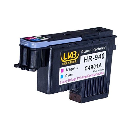 Image of Lucky Bridge HP940 Printhead 1pcs Magenta and Cyan C4901A Remanufactured Compatible for HP Officejet with Pro 8000 8500A 8500A Plus 8500A Premium