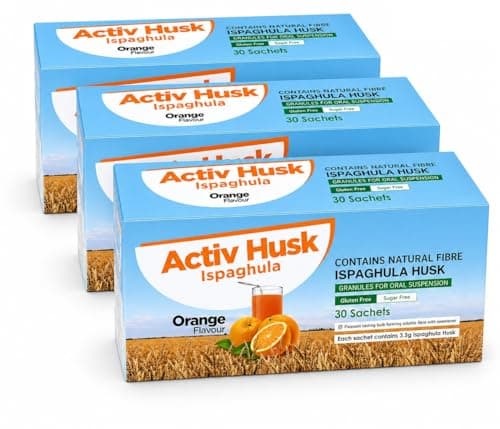 Image of Activ Husk Ispaghula Husk Orange Drink Sachets | Contains Natural Fibre | Pack of 30 (3)