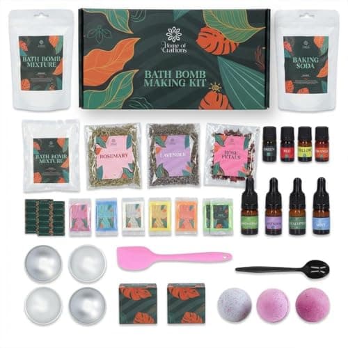 Image of Home of Creations DIY Bath Bomb Making Kit | Create Your Own Bath Bombs for Relaxing Bath Experience | DIY Set for Women | Creative Self-Care Gift for Her | Mothers Day Gifts