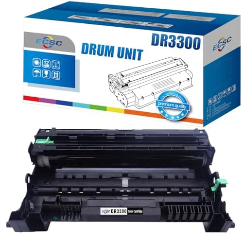 Image of ECSC Compatible Drum Unit Cartridge Replacement for Brother HL5440D 5445D 5450DN 5470DW 5470DWT 6180DW 6180DWT MFC8710DN MFC8910DW MFC8950DWTD CP8155DN DCP8150DN DCP8110DN DR-3300 (Black)