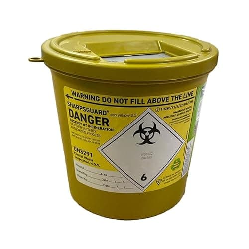 Image of SHARPSGUARD Yellow 2.5 litre Sharps Bin