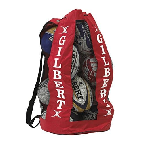 Image of Gilbert Men's Rugby Breathable Ball Carrier for 12 Balls - Red