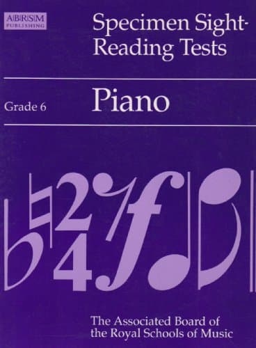 Image of Specimen Sight-reading Tests: Grade 6: Piano