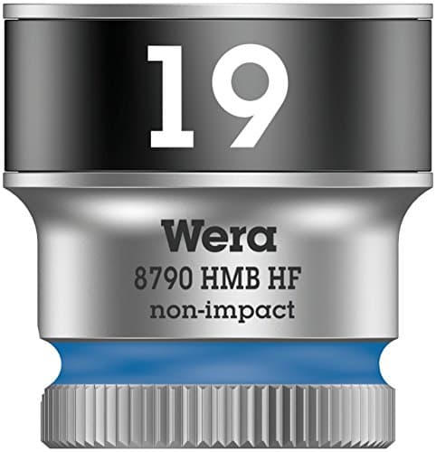 Image of Wera 05003753001 8790 Hmb Holding Function Zyklop Socket Drive, Blue, 3/8-Inch x 29 mm, Size 19
