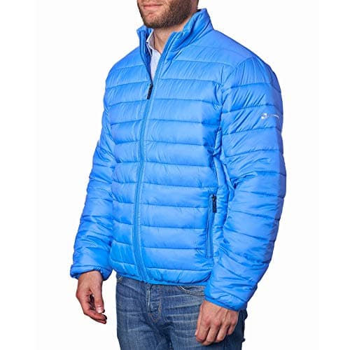 Image of alpine swiss Niko Men’s Puffer Jacket | Warm Down Alternative Insulated Coat | Packable, Water-Resistant & Windproof Winter Outerwear with Zipper Pockets BLU L