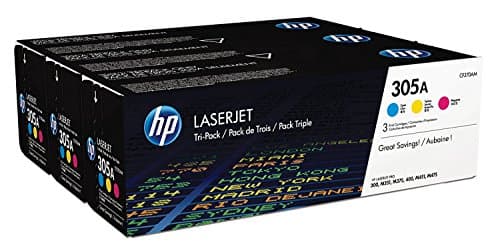 Image of HP CF370AM - 305A MULTI PACK CYAN MAGENTA AND YELLOW TONER