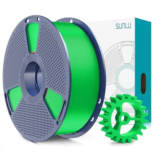 Image of SUNLU PLA+2.0 Filament, Upgrade PLA+ 1.75mm, Tougher and Stronger, Neatly Wound 3D Printer Filament, Dimensional Accuracy +/-0.02mm, 1KG Spool(2.2lbs), Green