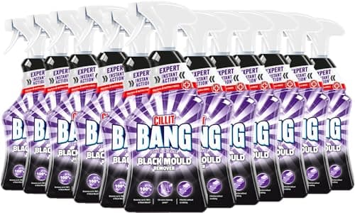 Image of Cillit Bang Black Mould Remover Spray I Removes Mould, Mildew & Dirt I Size: 750ml (Pack of 12)